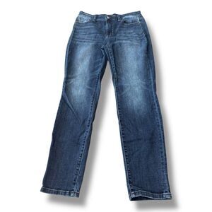 Judy Blue Annie Classic Cuffed Slim Fit Blue Denim Jeans Stretch Women’s Size 31